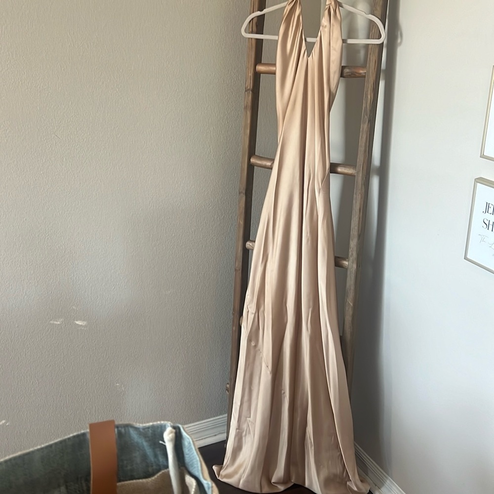Lulus gold dress